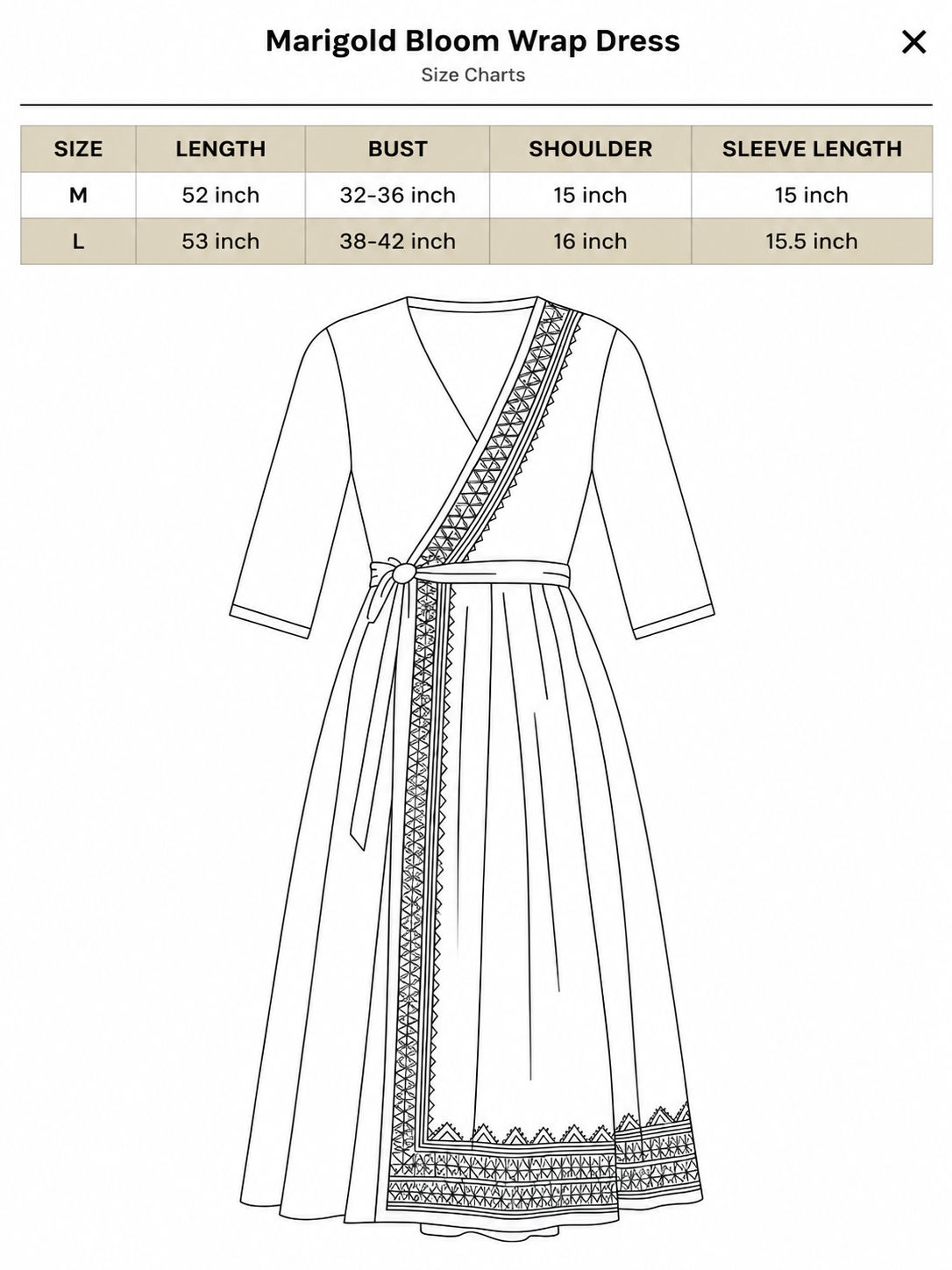 Marigold Bloom Wrap Dress